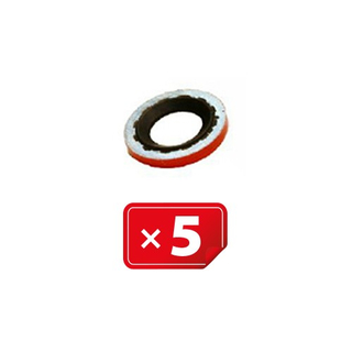 TORALIN Dichtung fr Klimakompressor  15,70 mm x  30,00 mm (rot) fr Harrison- und GM-Kompressor (5-teilig)