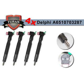 DELPHI Einspritzdse Injektor 4x HRD352 Neu A6510703287